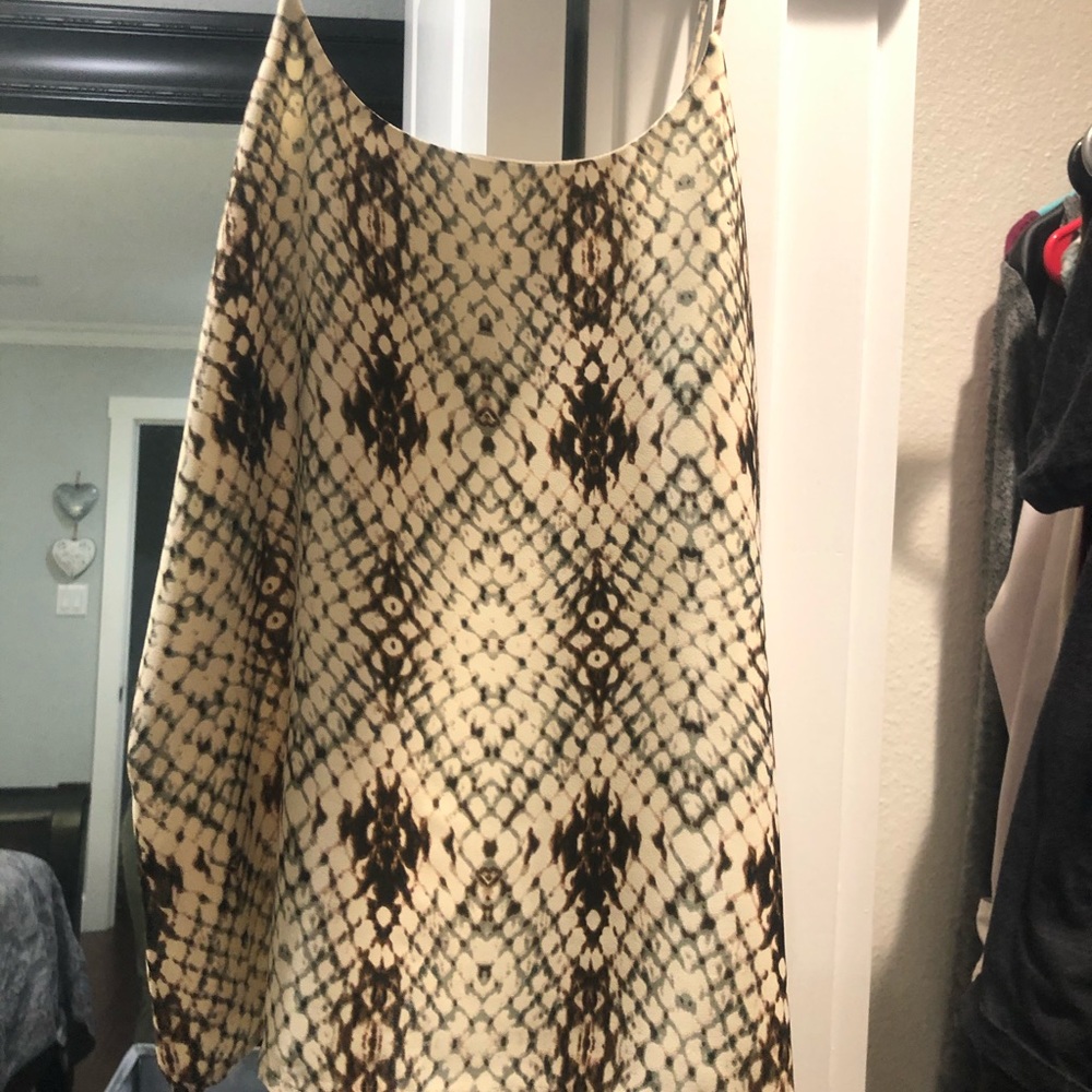 Spaghetti Strap snake skin blouse